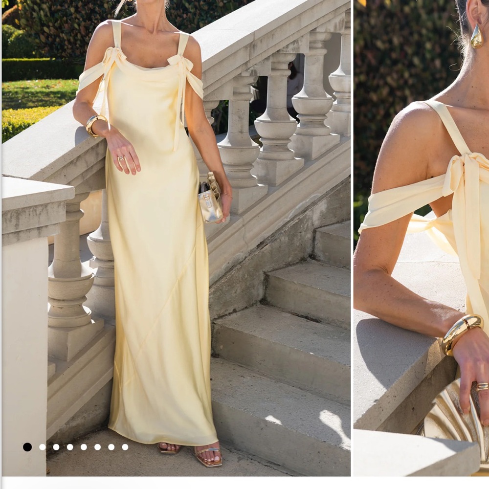 Show Me Your MuMu Cream Maxi Dress